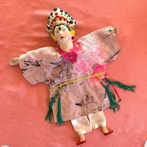 Asian Opera Doll Puppet. Vintage. Perfect Condition. Never Used